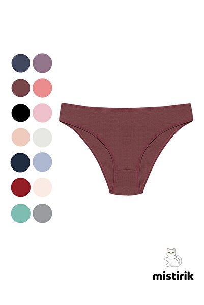 MİSTİRİK Taranto Model Fitilli Esnek Spor Külot Mürdüm Renk