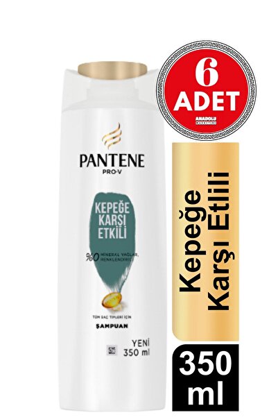 Pantene 350 Ml Şampuan Kepeğe Karşı Etkili X 6 Adet
