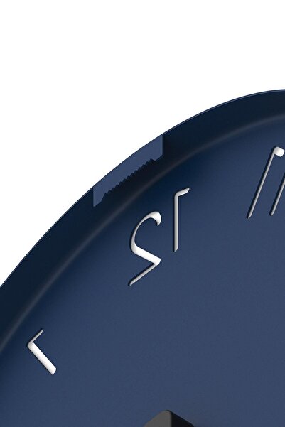 Artepera Bound - Sessiz Metal Dekoratif Duvar Saati - Lacivert - 41x41 Cm - Ev Ofis Duvar Saatleri - Aps170