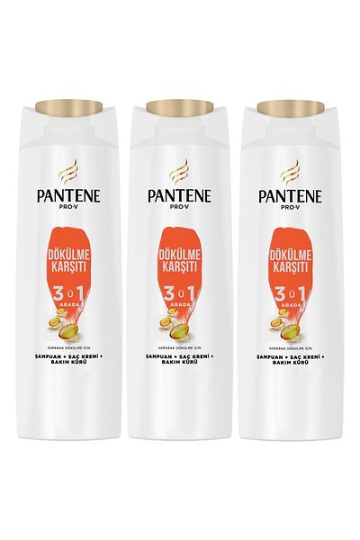 Pantene X3 Pieces 350ml Shampoo 3in1 - Anti Hair Loss