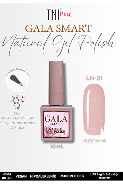 gala smart TNL ROSE Gala Smart Natural Yarım Ton 10 Ml Kalıcı Oje
