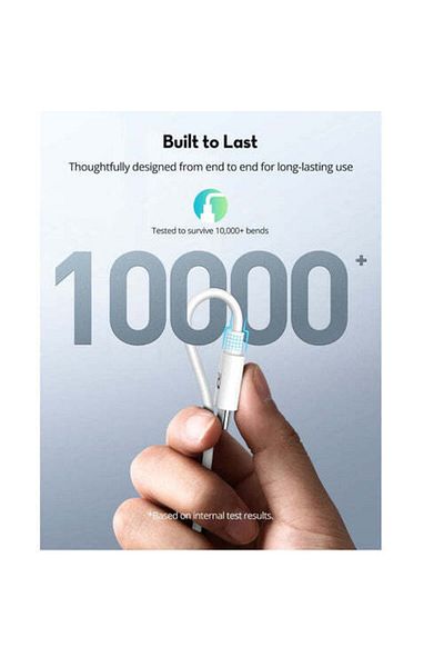 RavPower 1M Type-C to Type-C Fast Charging Cable, Charge & Sync, 10000+ Bend Lifespan, White