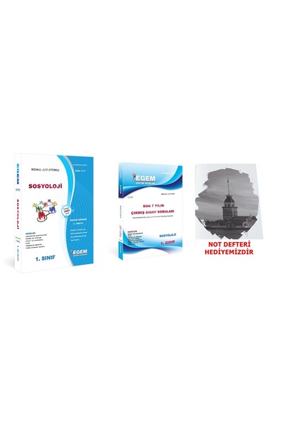 Egem Eğitim Yayınları Aöf Sosyoloji 1 Sınıf 2 Yarıyıl (Bahar Dönemi) Konu Anl...