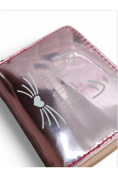 LEXA Hologram Meow Printed Pink Children's Wallet