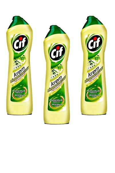 Cif Krem Limon Kokulu 500 Ml X 3 Adet