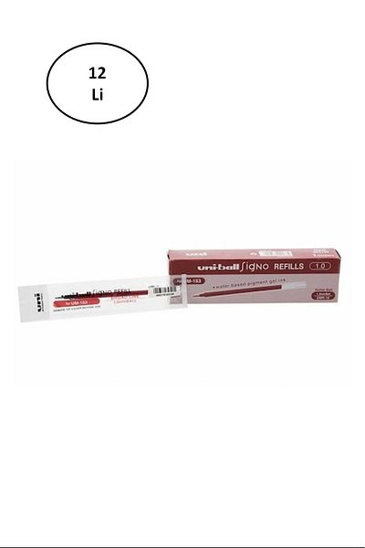 UNİ-BALL Uni-Ball Signo Broad Refill 1.0 - Red Set of 12