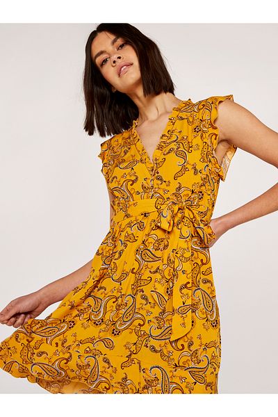 Apricot Sarasa Ditsy Kleid