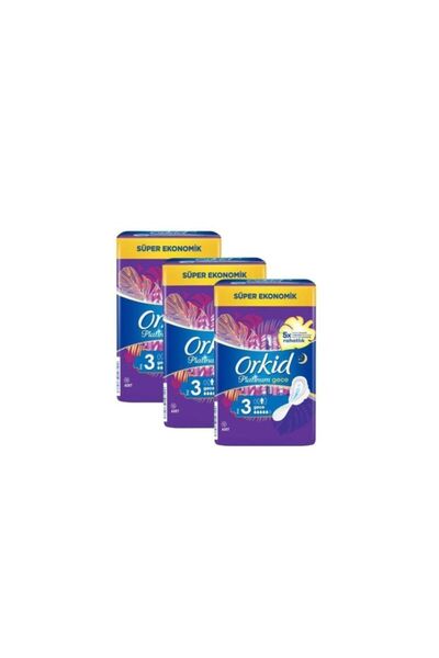 Orkid Platinum Night 16 Pack Sanitary Pads X3 Pieces