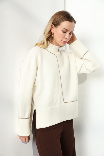 Qutu Butik 7661 Fishing Neck Sweater with Cord