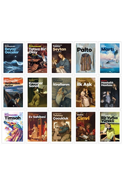 Halk Kitabevi Edebiyatın Ustaları 15 Kitap Bir Arada