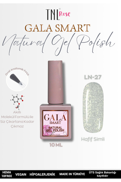 gala smart TNL ROSE Gala Smart Natural Yarım Ton 10 Ml Kalıcı Oje