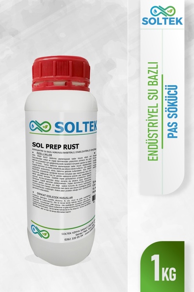 Genel Markalar Su Bazlı Ağır PAS SÖKÜCÜ - SOL PREP RUST - 1 L -SOLTEK KİMYA