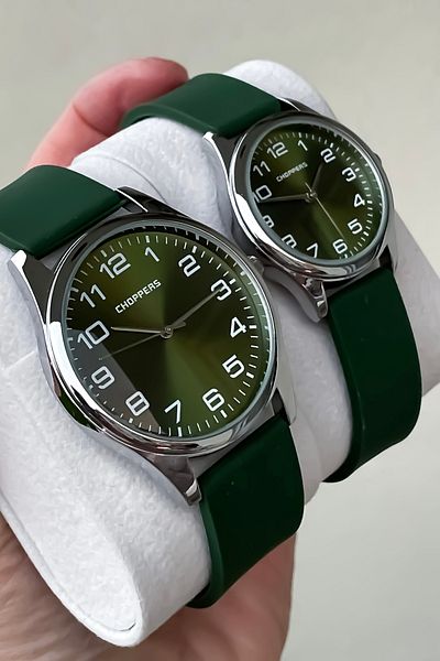 Choppers Dear Men's Watch Set with Silicone Band - Combination Watch