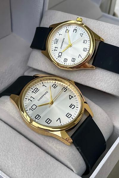 Choppers Dear Men's Watch Set with Silicone Band - Combination Watch