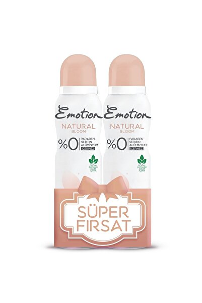 Emotion Deodorant 150 Ml Natural Bloom x2 Adet