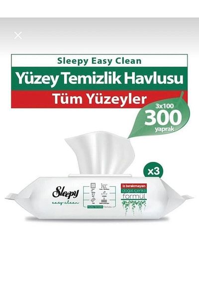 Sleepy Easy Clean Surface Clean. Towel 100 X3 Pieces