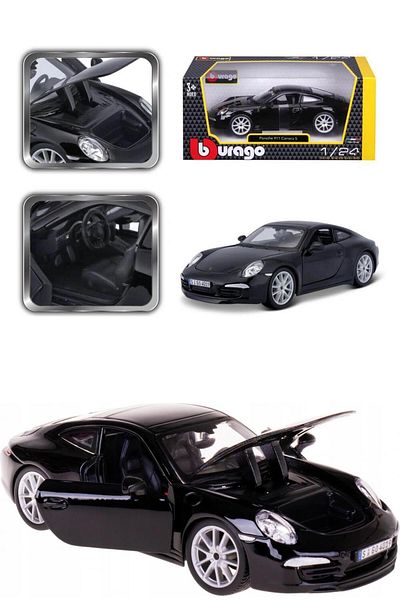 TOYFEST 1:24 سيارة بورش 911 إس موديل - أسود