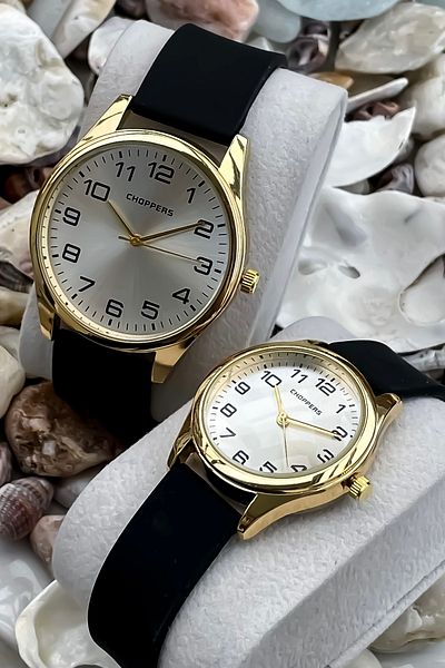 Choppers Dear Men's Watch Set with Silicone Band - Combination Watch