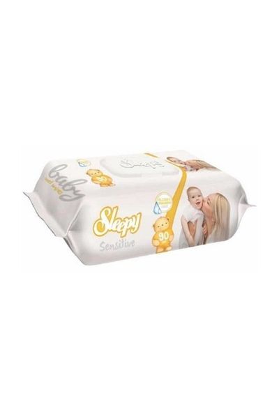 Sleepy Wet Towel Wipes 90 Sheets Sensitive Set of 6 with Plastic Cover