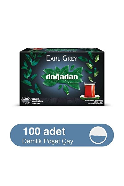 Doğadan Earl Grey 100'lü Demlik Poşet Siyah Çay X 3 Adet