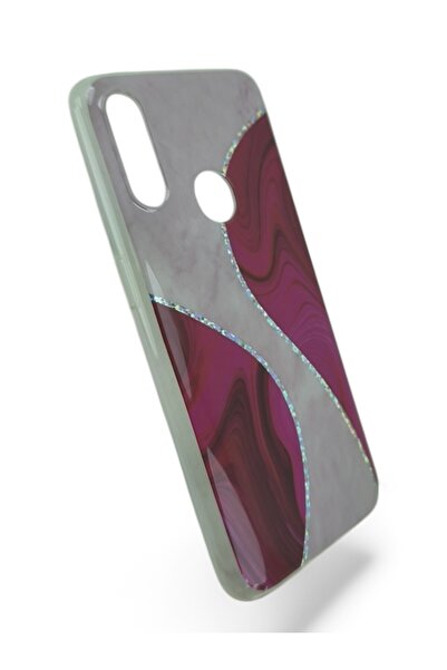 batuteknoloji Oppo A31 Simli Desenli Silikon Kılıf