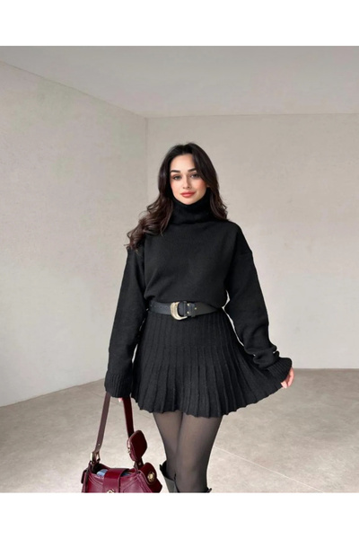 LUSHİGO Set pulover și fustă plisată LUSHİGO - 002