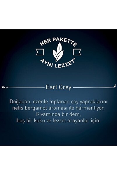 Doğadan Earl Grey 100'lü Demlik Poşet Siyah Çay X 2 Adet