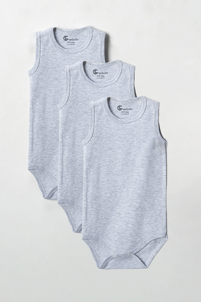 CemBebe (3 Adet) Büyük Boy Çocuk Çıtçıtlı Body 2-3-4-5-6-7-8-9-10-11-12 Yaş Ç...