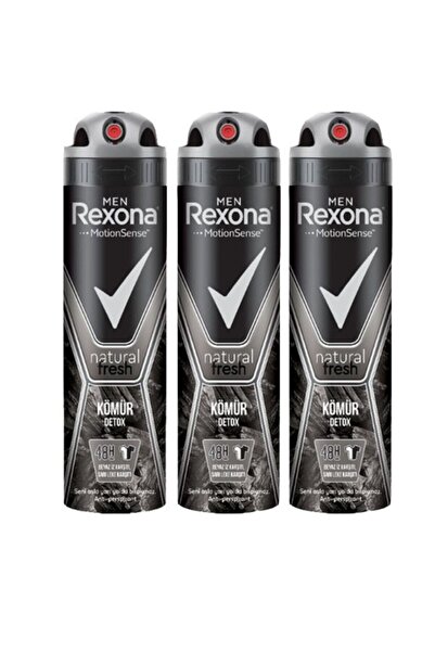 Rexona Erkek Deodorant 150 Ml Kömür Detox X 3 Adet