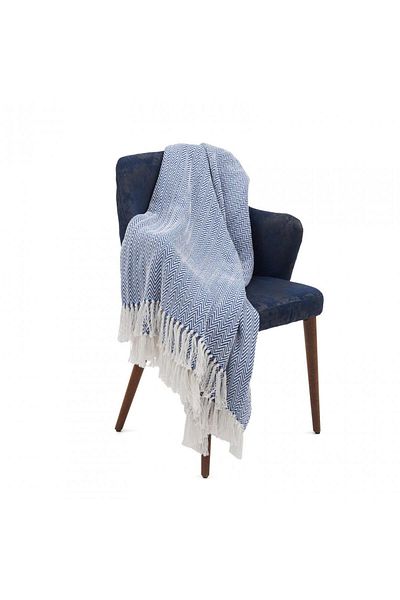 Heinner Home Throw 160x200 cm ZIG Blue