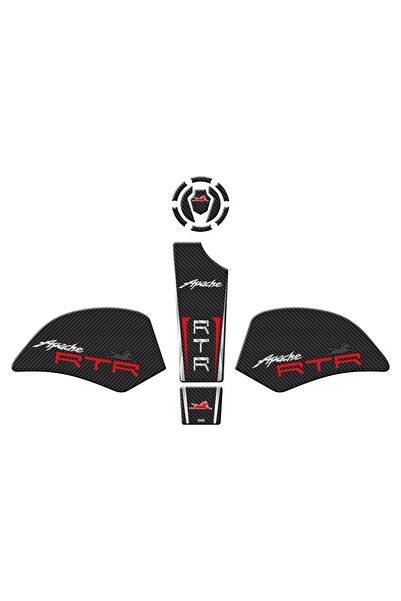 GOGOPREMİUM TVS APACHE RTR 200 2022 - 2025 UYUMLU TANK PAD SET 002