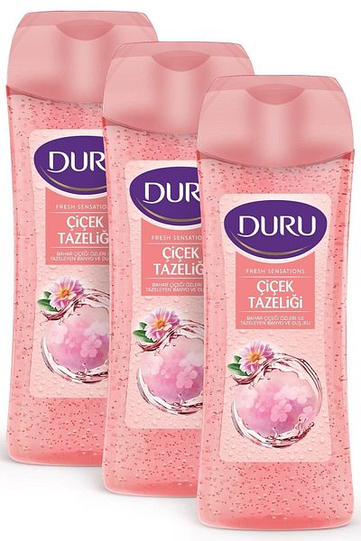 Duru X3 Pieces 450 ml Shower Gel Flower Freshness