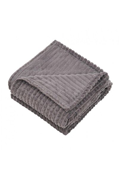 Heinner Home Flannel Blanket 150x200 cm Gray