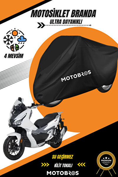 Motobros قماش القنب للدراجات النارية Rks Freccia أسود مقاوم للماء ومتين (أعلى...