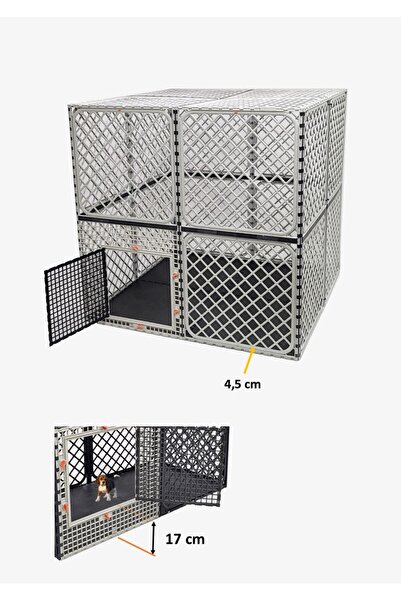 Leganest 1,2m X 1,2m X 1,2m Alt Dolu, Üst Kapalı Köpek, Tavşan, Kedi kafesi