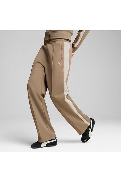 Puma T7 Always on Straight Women's Brown Sweatpants