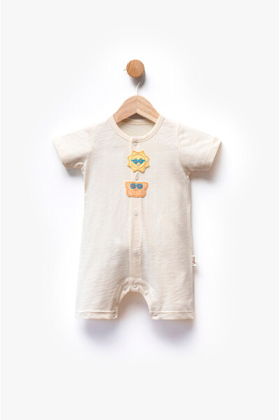 Momercy Güneş Erkek Bebek Kısa Kollu Tulum Romper