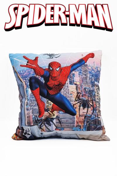 Mashotrend Gökyüzünde Örümcek Adam Yastık - Örümcek Adam Yastık Çocuk Yastık ...