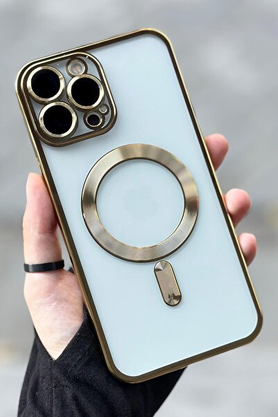 Vip Case iPhone 15 Pro Max Kamera Korumalı Sararmaz Silikon Parlak Magsafe De...