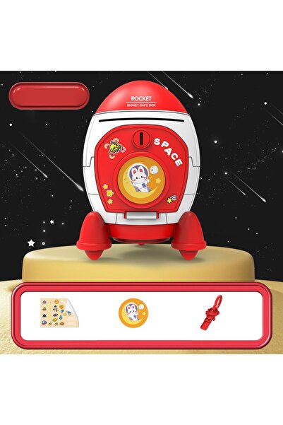 Livava Roket Kumbara Kilitli Ve Yapışkanlı, Kırmızı, 19x13