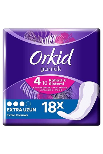 Orkid Günlük Ped Extra Uzun 18'li Tekli Paket