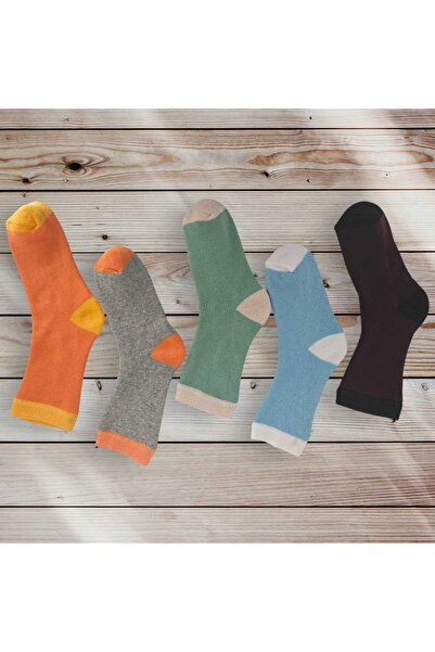 HAYEL 5 чифта многоцветни зимни хавлиени чорапи за момичета и момчета с високо качество