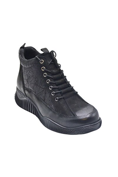 Venüs Kadın Comfort Nubuk Bot Siyah 1953837K