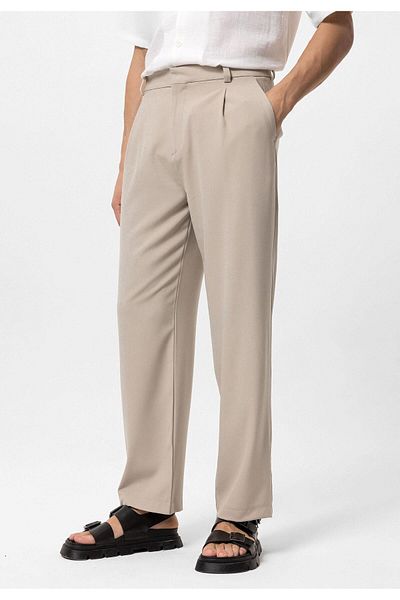Antioch Stone High Waist Baggy Men's Trousers