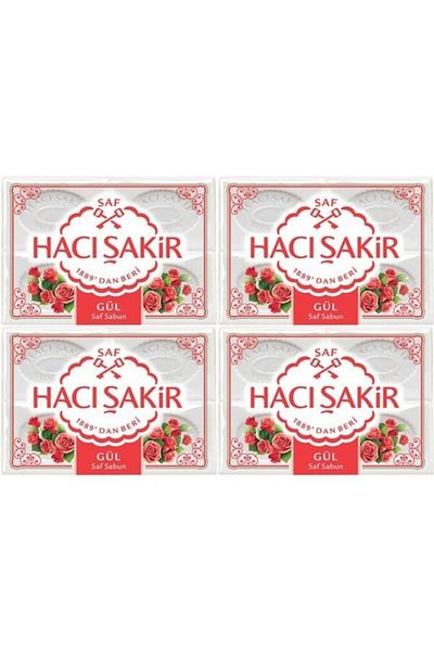 Hacı Şakir 4 Bath Soaps - Rose 600 Gr