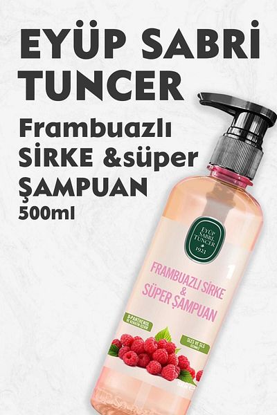 Eyüp Sabri Tuncer 500 ml Raspberry Vinegar and Super Shampoo