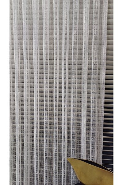 venedik home Avangard Crochet Knitted Ecru Color Mesh Tulle Curtain 1X3 Tight Pleated Tailored Sewing