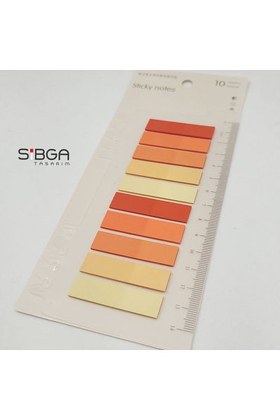 sibga tasarım Transparent Colored Postit Post-it Post It.Bookmark Bookmark Postit Sticker Note Paper 200 Sheets