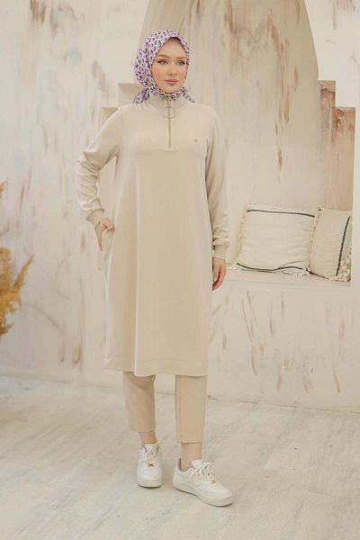 Armine TREND -Ring Knitted Fabric Tunic 25Yt437-Ada Mood