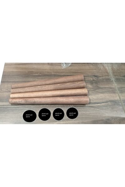YILMAZ 40 Cm 4 Lük Meşe Konik Ayak Sehpa